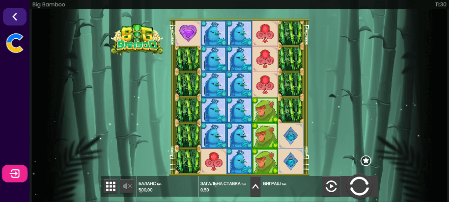 скріншот ігрового автомату Біг Бамбук
